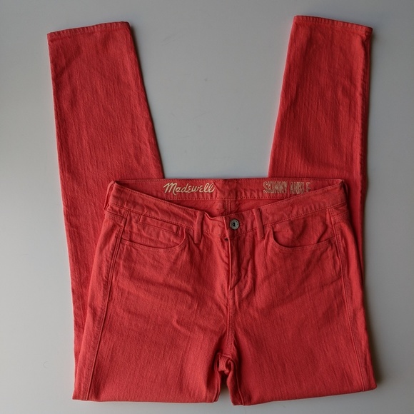 EUC Madewell Coral Skinny Jeans - Picture 2 of 5